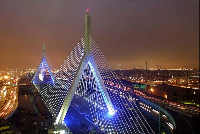Boston skyline and bridge